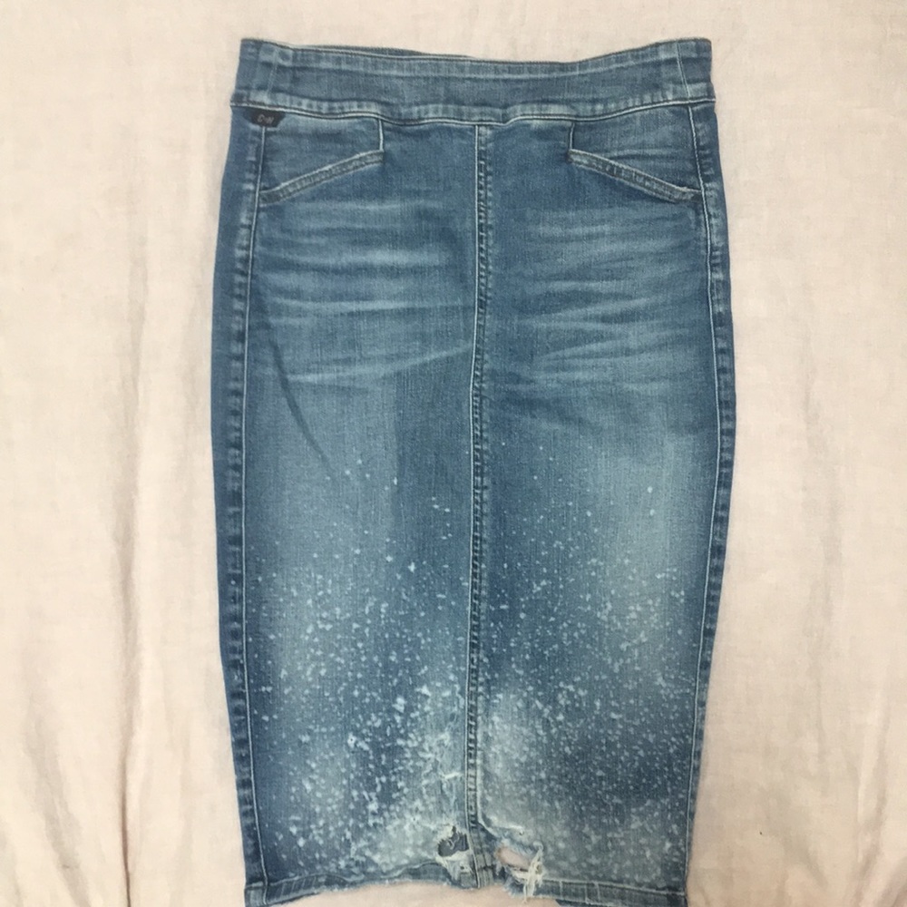 Citizens of humanity distressed pencil skirt sz 26